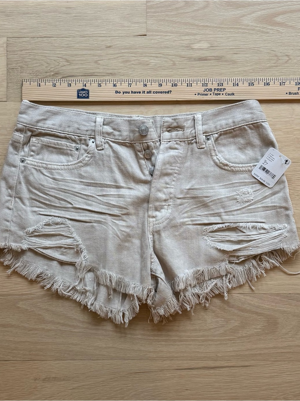 Free People denim cutoff jeans — Size 27
